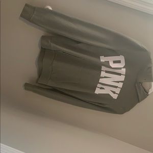 Green pink hoodie
